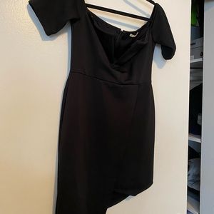 Black V Neck Dress